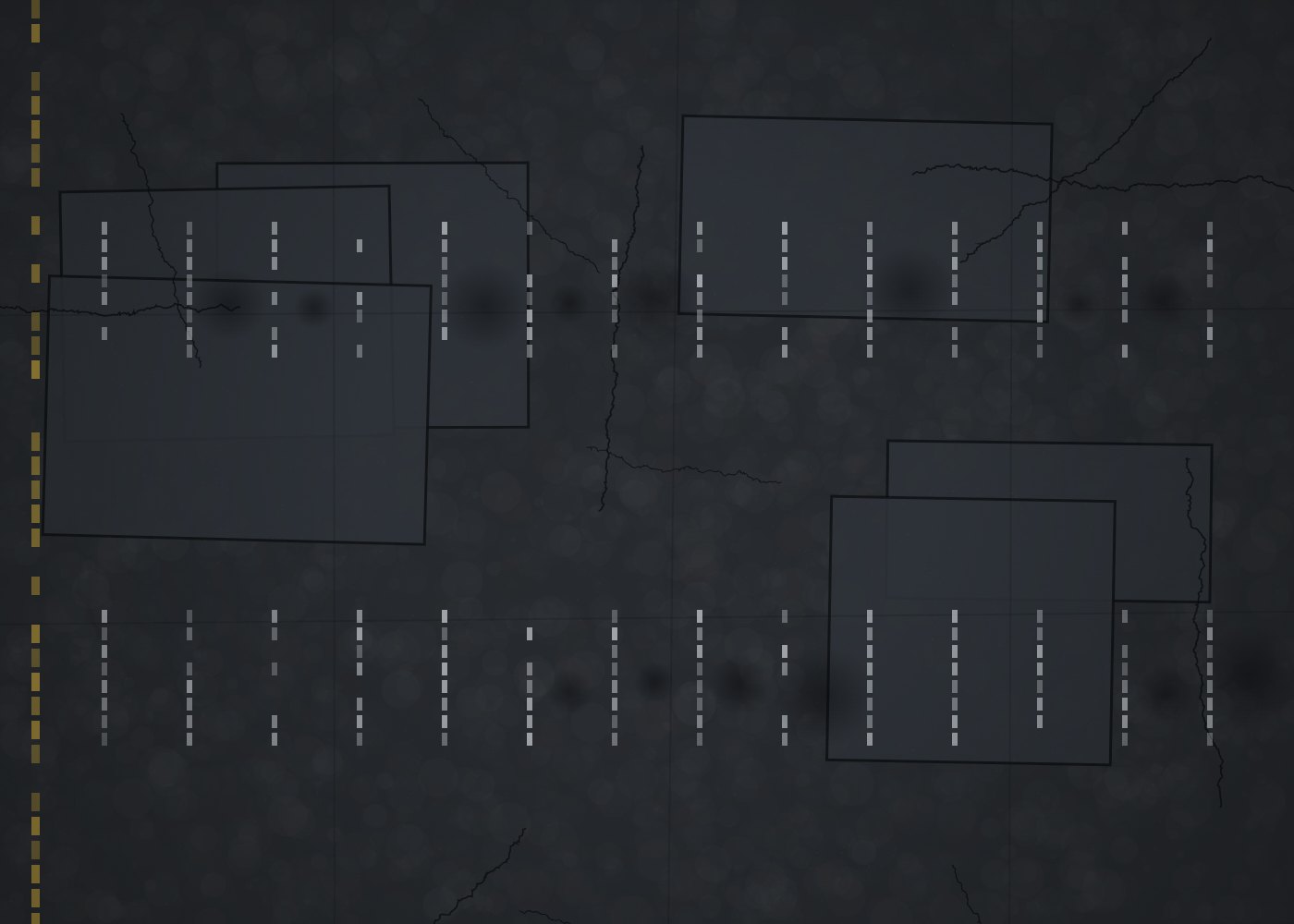 Aerial view of a commercial parking lot, measured for a paving bid
